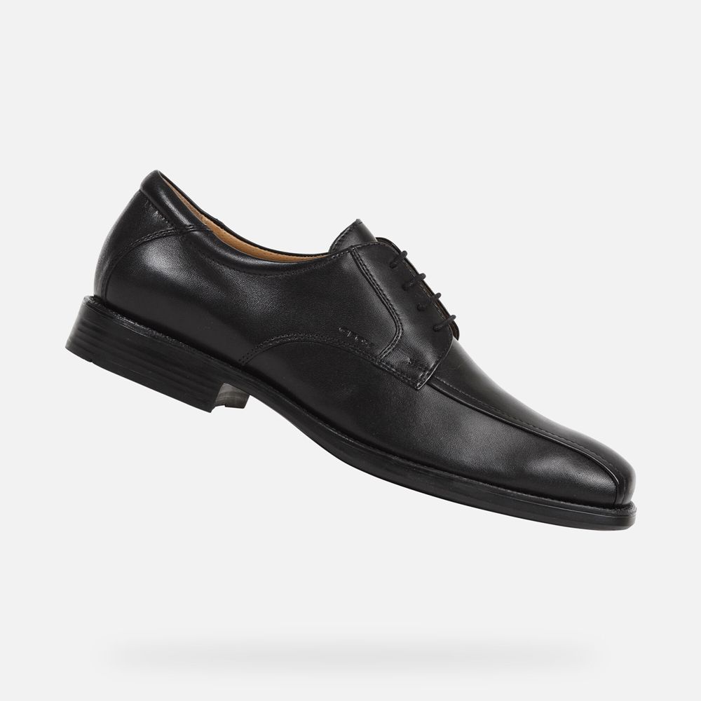 Geox Formal Shoes Black Federico - Geox Mens Shoes - VLYAUE238